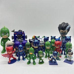 PJ Mask Huge Toy Bundle Lot Of 30 Luna Wolf Cars Vehicles Toys‎ Action Figures